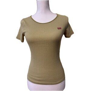 Levi’s Striped Green‎ T-shirt Size XS